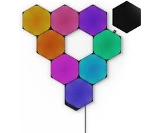 Sieninis šviestuvas Nanoleaf | Shapes Juodas Hexagons Starter Kit (9 panels) | 42 W | WiFi