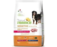 NT ADULT DOG SENSITIVE NO GLUTEN M/M RABBIT (triušiena) 3kg