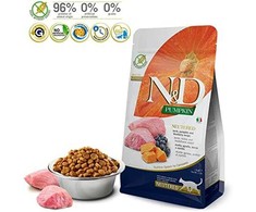 FARMINA N&amp;D moliūgas kačių ėriena ir mėlynių kastruotas suaugusiems - sausas kačių maistas - 1,5kg