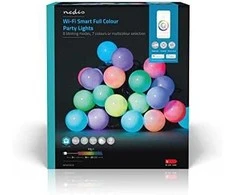 Nedis Išmani LED girlianda, 230Vac, 10m, 20 x Ø50mm LED, RGB+, Wi-Fi, TUYA
