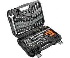 Neo Tools Lizdiniai raktai 1/4 ", 1/2", 77 dalių komplektas, CrV