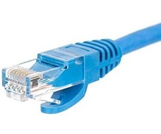 NETRACK BZPAT36B pataisomasis kabelis RJ45 beknis Cat 6 UTP 3m mėlynas