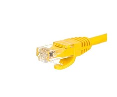 NETRACK BZPAT36Y pataisomasis kabelis RJ45 be kliūčių Cat 6 UTP 3m geltonas