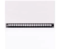 NETRACK 104-20 patch panel Keystone 19 colių 24 jungtys UTP su lentyna