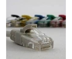 NETRACK BZPAT025U5E pataisomasis kabelis RJ45 beknis Cat 5e UTP 0.25m pilkas