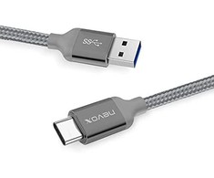 Kabelis USB Nevox USB-A - USB-C 1 m Pilka (1457)