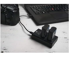 Dviejų kanalų įkroviklis Newell DL-USB-C skirtas LP-E6