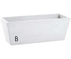 Nicoli 40x20x18cm lovelis Mysia 40 baltos spalvos