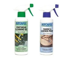 Nikwax Footwear Cleaning Gel/Fabric and Leather Proof Avalynės Priežiūros Rinkinys