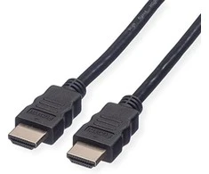 ROLINE HDMI didelės spartos kabelis su eternetu, HDMI M - HDMI M 5 m, 5 m, HDMI A tipo (standartinis), HDMI A tipo (standartinis), 1920 x 1080 pikselių, 3D, juodas