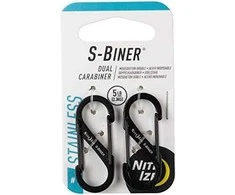 Nite Ize Karibų S-Biner Dual # 1 nerūdijančio plieno 2 vnt (SB1-2PK-01)