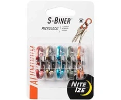NITE-IZE karabinai S-Biner MicroLock (5vnt) Daugiaspalviai