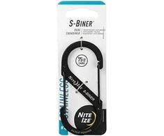 Nite Ize Caribbean S- Biner Dual # 4, juodasis nerūdijantis plienas (SB4-03-01)
