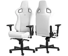 Žaidimų kėdė Noblechairs EPIC High-tech faux leather Gaming Chair, Baltas Edition