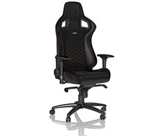Žaidimų kėdė Noblechairs EPIC PU-Leather Gaming Chair, Juoda-raudona