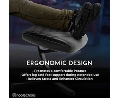 noblechairs Footrest 2 – Real Leather juodos spalvos