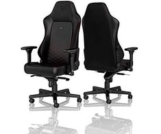 Žaidimų kėdė Noblechairs HERO PU-Leather Gaming Chair, Juoda-raudona