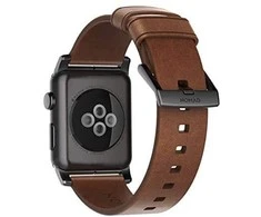 Nomad Išmaniojo laikrodžio Apple odinis dirželis, Rudos spalvos, 42/44mm