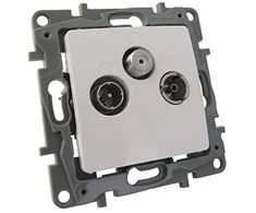 Legrand GN.TV-RD-SAT KOŃ.GWIA.1,5DB Baltas NILO