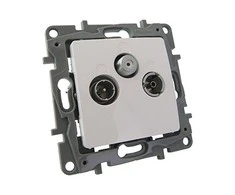 Legrand GN.TV-RD-SAT KOŃ.GWIA.1,5DB Baltas NILO