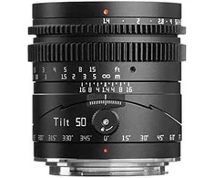 Objektyvas kamerai - TTArtisan Tilt 50mm F1.4 Canon R viso kadro rankinis fokusavimas