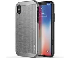 Obliq Slim Meta – dėklas, skirtas iPhone Xs / X (satino sidabro)