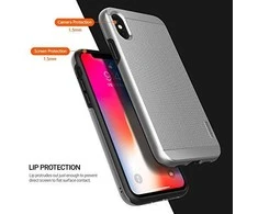 Obliq Slim Meta - dėklas skirtas Apple iPhone Xs / X Satin Sidabrinis