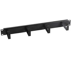 Efb Elektronik EFB 19" 1HE Kabelführungspanel, 4 Bügel, Stahl, juodas