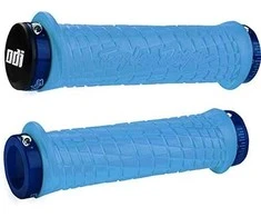 Vairo rankenėlės ODI Troy Lee Designs Signature MTB Lock-On Aqua w/ Mėlyna Clamps
