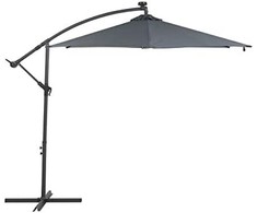 Shumee Sodo skėčiai LED 285 cm pilka CORVAL