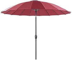 Beliani Lumarko Garden Umbrella 255 cm raudona BAIA!