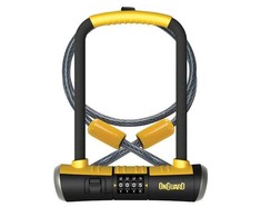 OnGuard dviračio spyna Combo DT 8012C U-Lock 115x230 mm juoda-geltona(ONG-8012C)