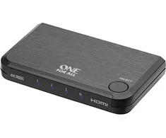 One For All Vienas visiems Vienas visiems išmanusis HDMI jungiklis SV1632 4K, HDMI jungiklis (juodas, Full HD HDMI jungiklis)