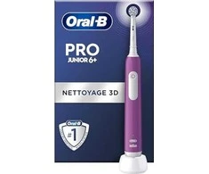 Oral-B Elektrinis dantų šepetėlis | Pro Junior 6+ | Įkraunamas | For children | Šepetėlių skaičius galvutės įeina 1 | Number of teeth brushing modes 3 | Violetinė
