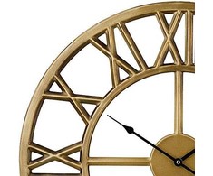 Beliani Sieninis laikrodis NOTTWIL 61 cm metalinis auksinis