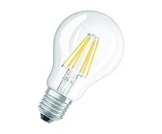 LED lemputės OSRAM FILAMENT BASE CLASSIC, E27, A60, 2700 K, 7 W, 806 lm, non-dim, 3 vnt