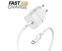 OTTERBOX SIENINIS Įkroviklis USB-C 20W + KABELAS USB-C 1M Baltas
