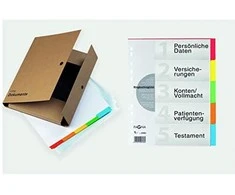 Laikiklis PAGNA Dokumentenmappe 2-Ring-Mechanik Kraftpapier Natur