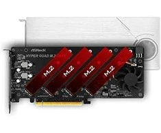 Asrock Hyper Quad M.2 sąsajos plokštė / adapteris Vidinis
