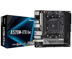 ASROCK A520M-ITX/AC AM4 2xDDR4 1 x PCIe 3.0 x16 DisplayPort HDMI mITX MB
