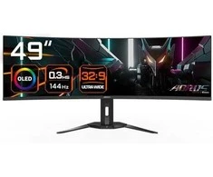 Monitorius Gigabyte | CO49DQ | 49 " | OLED | DQHD | 32:9 | 144 Hz | 3 ms | 5120 x 1440 pikselių | 250 cd/m² | HDMI jungtys quantity 2 x HDMI 2.1 | Juodas | Garantija 36 mėn.