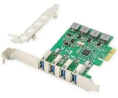 Kontrolierius Digitus PCIE 2.0 x1 - 4x USB 3.0 (DS- 30226)