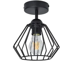 Pakabinamas šviestuvas Orno WAYA sieninis ir lubinis šviestuvas, maks. galia 1x60W, E27, juodas, trumpas