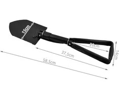 Trizand Universalus sulankstomas kastuvas 58,5x15 cm