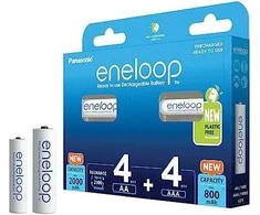 Panasonic Eneloop Combipack 1x4 Mignon AA + 1x4 Micro AAA