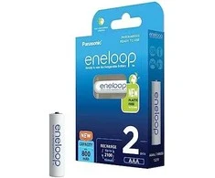 „Panasonic“ | Įkraunamos baterijos | ENELOOP BK-4MCDE/2BE | AAA | 800 mAh | 2 vnt.