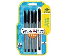 Papermate Paper Mate InkJoy 100ST 0.7MM juodos spalvos rašikliai 5 vnt. - 1956729