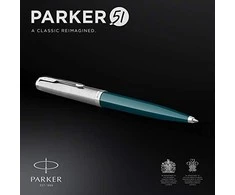 Pasukamas tušinukas Parker Parker 51 Core Teal Mėlyna CT Medium Juodas