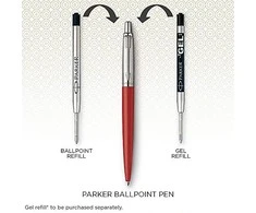 Rinkinys Parker Automatinis pieštukas + Tušinukas Jotter Stainless Steel CT