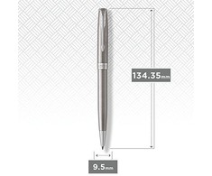 Pasukamas tušinukas Parker Sonnet, Stainless Steel, CT